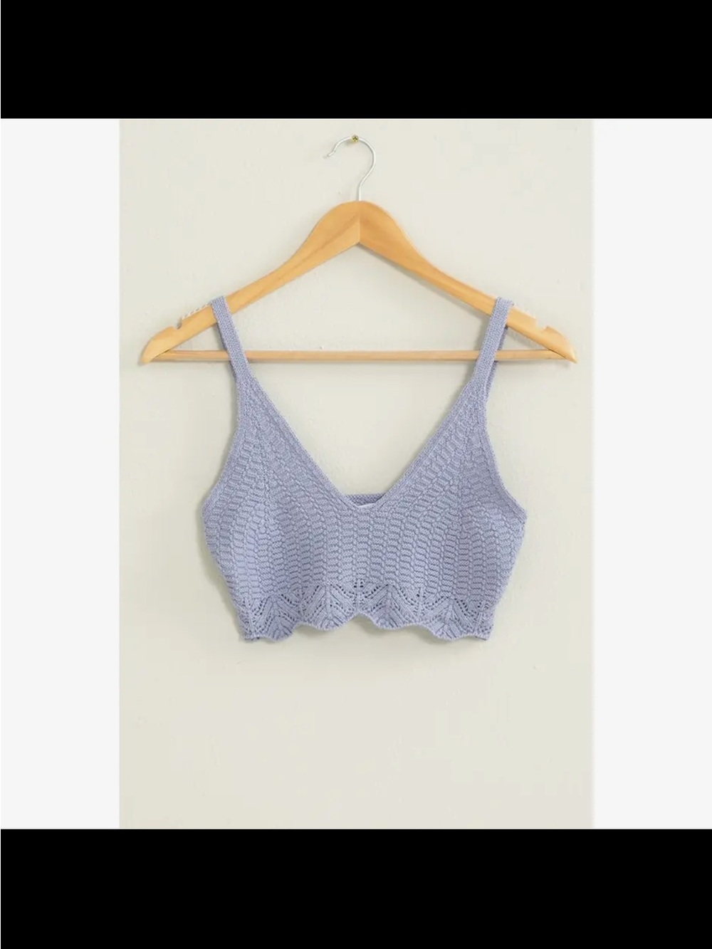 🆕🤍PERIWINKLE CROCHET BRALETTE